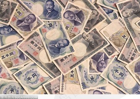 千元与万元日元背景大图