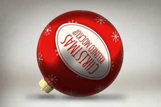 圣诞节主题圣诞球样机