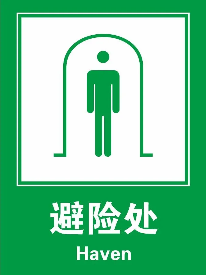 矢量避险导视牌cdr矢量模版下载