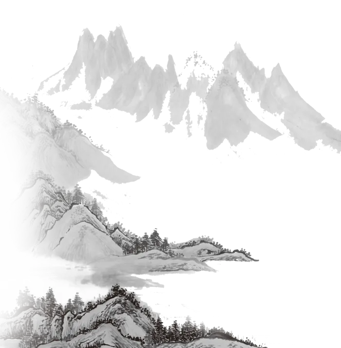 山水画素材中国风水墨画素材元素中国画