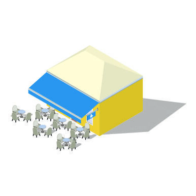 分析图素材图标集合景观建筑立面插画场景AI矢量图形设计eps,ai矢量模版下载