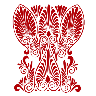 红色喜庆简约风传统吉祥纹样纹路纹理免扣PNG素材图片 (58)