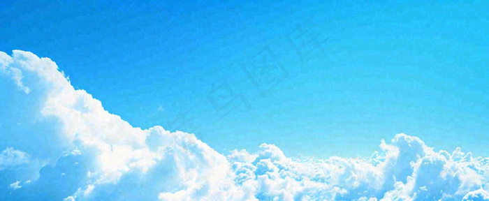 夏天蓝天白云天空