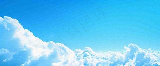 夏天蓝天白云天空