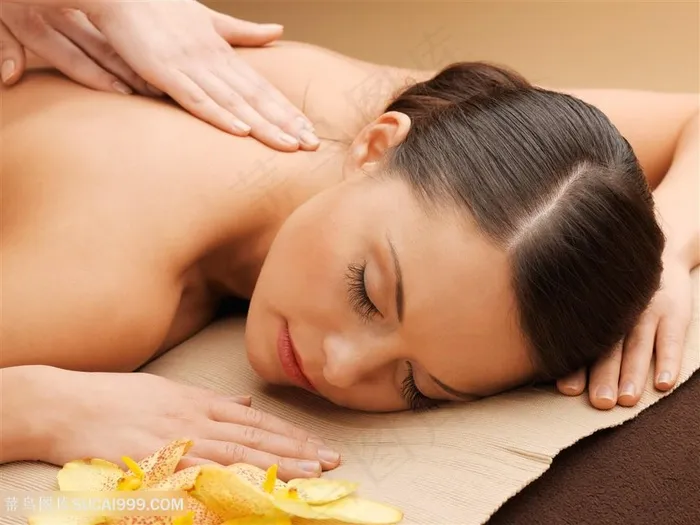 做spa按摩美女高清图片