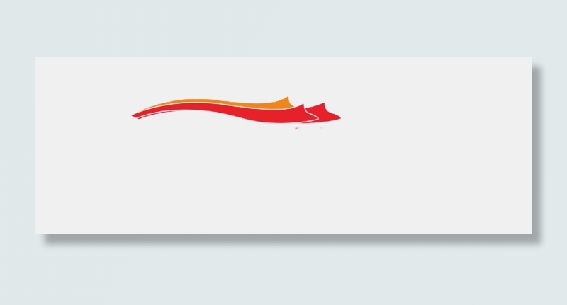 彩带红色黄色矢量