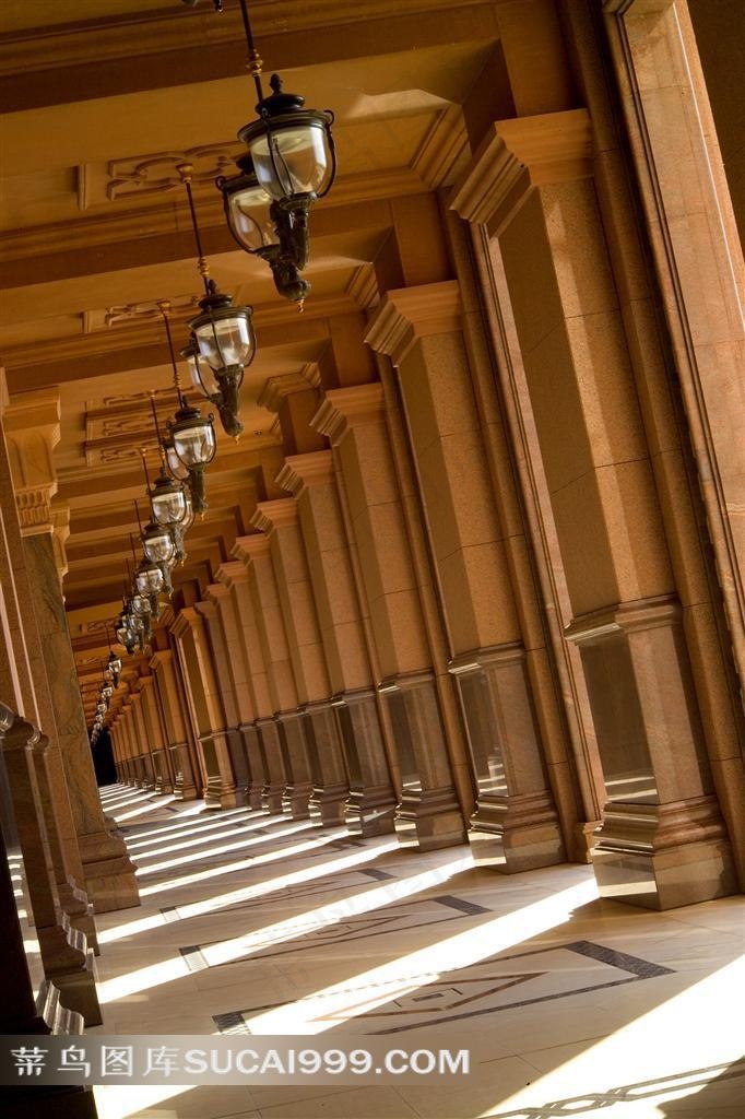 欧式建筑走廊装修图片