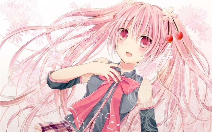 樱花初音卡通动漫素材桌面壁纸