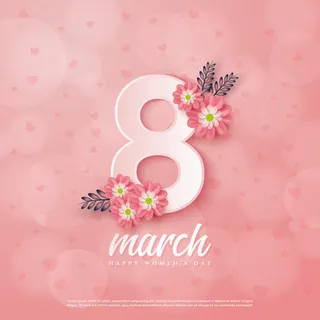 三八妇女节女神节贺卡素材