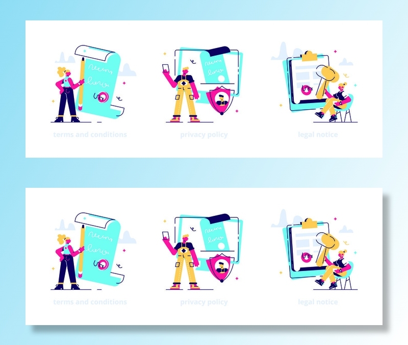 扁平化人物场景办公互联网等距ai矢量设计网页海报UI素材插画