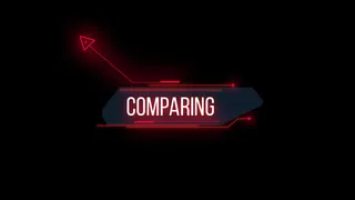 英文边框红色赛博朋克科技图案素材