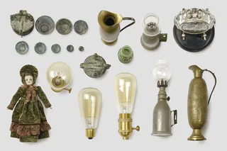 古董杯子茶杯灯罩玻璃俯视图茶具