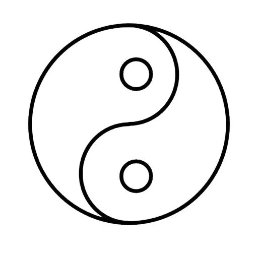 Yin and yang PNG免抠(800x800)