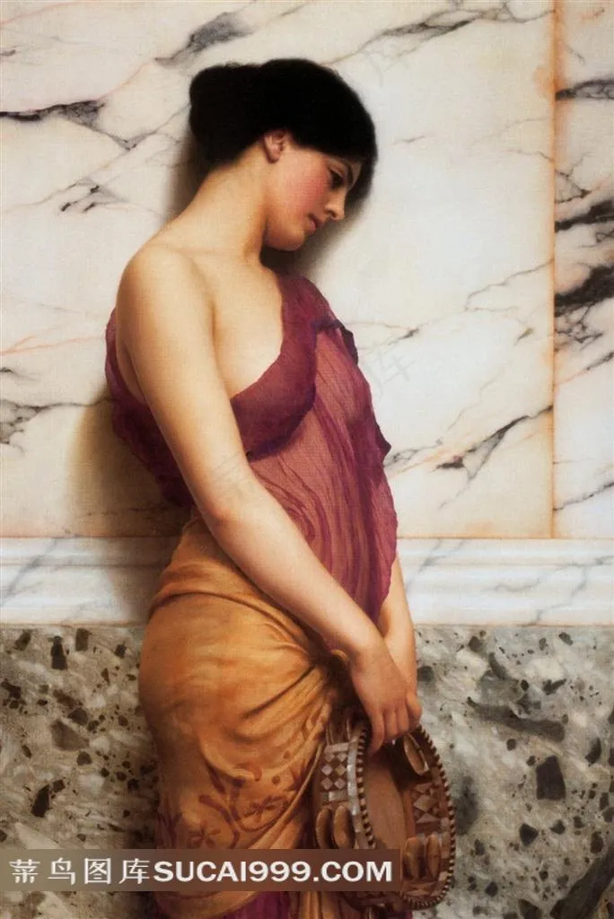 铃鼓女孩  世界名画