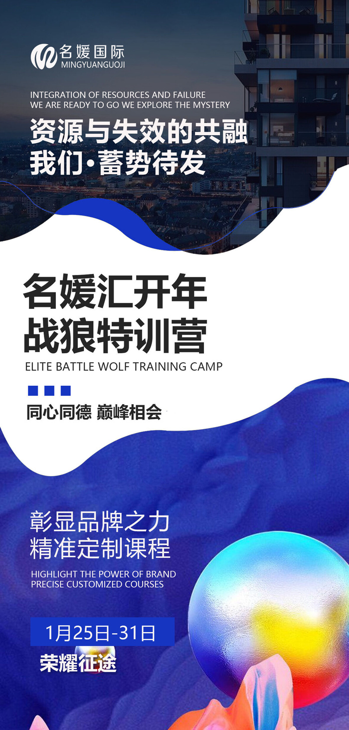 微商招商造势励志培训特训宣传组图海报