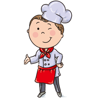 免扣卡通厨师