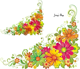 花边素材装饰春季谷雨素材