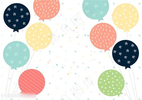 节日气球背景