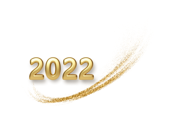 设计2022数字装饰新年