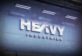 企业背景logo样机模板