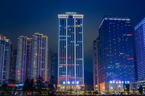 高清唯美城市夜景高楼大厦