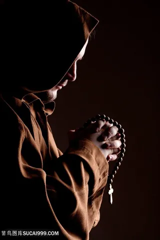 虔诚的教徒人物高清图片