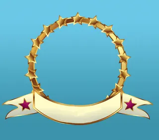 圆形徽章金色奖章