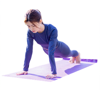 瑜伽人物免扣png