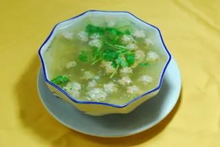 3香菜汆丸子16元
