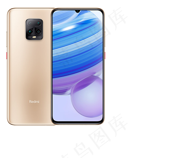 redmi 10x pro 5g金色正面背面