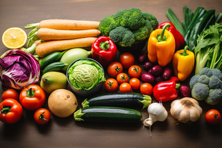 有机蔬菜水果摄影图