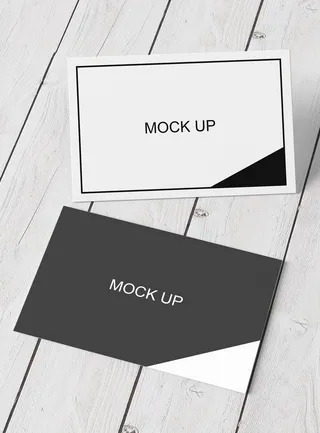 高端大气商务名片样机