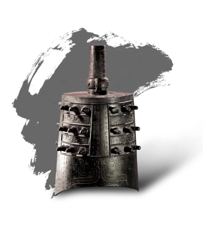 中国古风元素铜钟