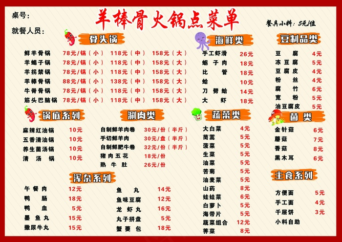 菜单 点菜单psd模版下载
