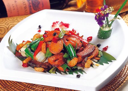 96x-155四川酱肉炒鲍鱼