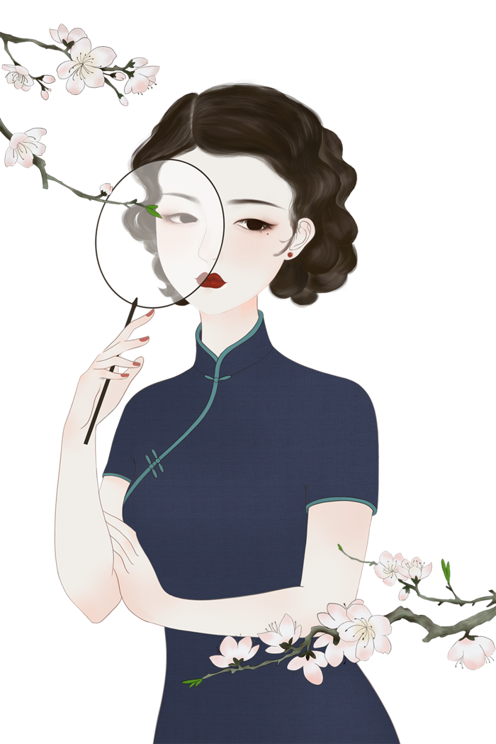 传统旗袍美女 (89)