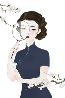 传统旗袍美女 (89)