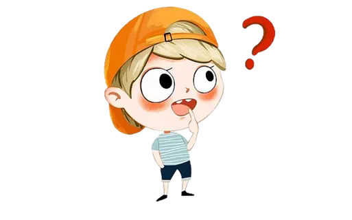 卡通戴帽子小伙简笔画