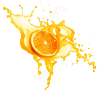 果汁鲜果汁柠檬汁橙汁免抠