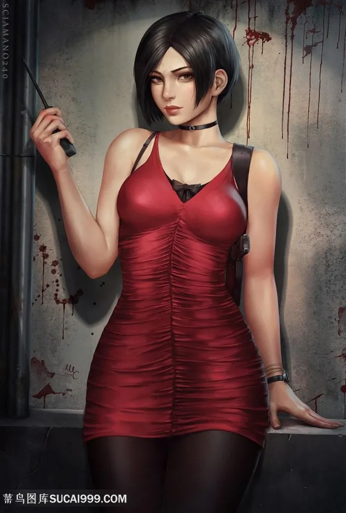 性感短发美少女卡通图片