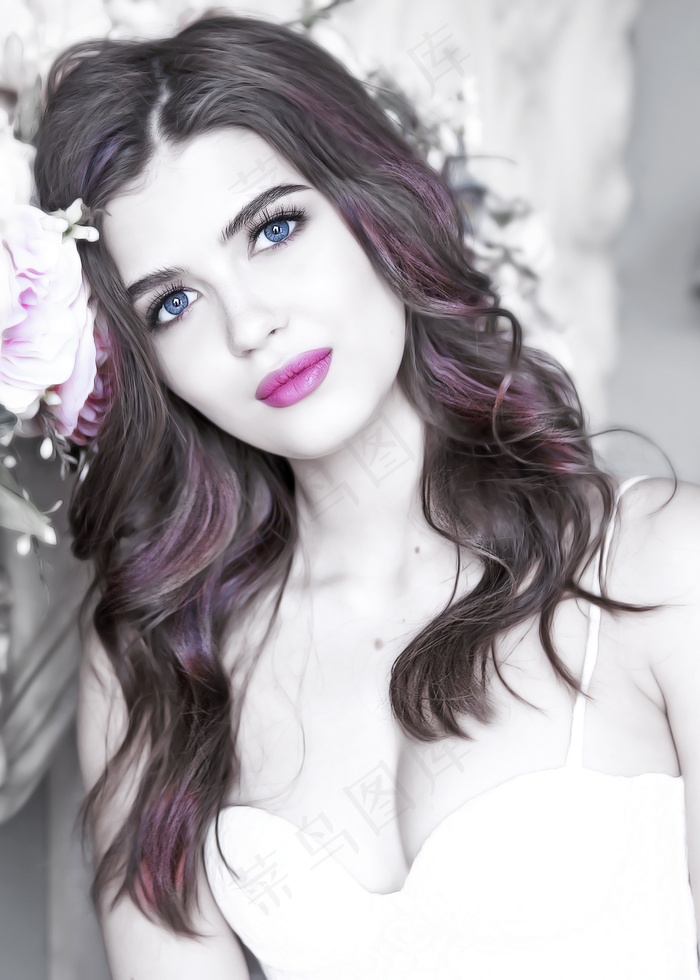 清新唯美可爱的女孩摄影图片