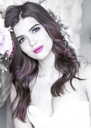 清新唯美可爱的女孩摄影图片