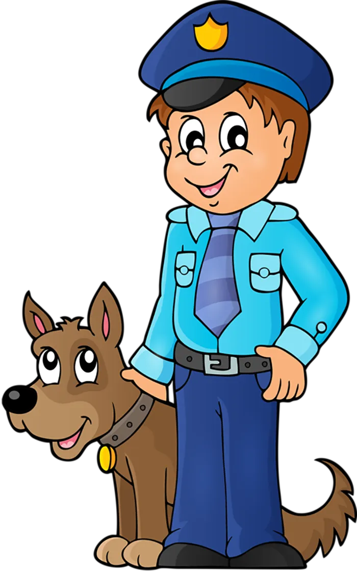 警察警犬卡通