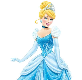 蓝色卡通人物简笔素材