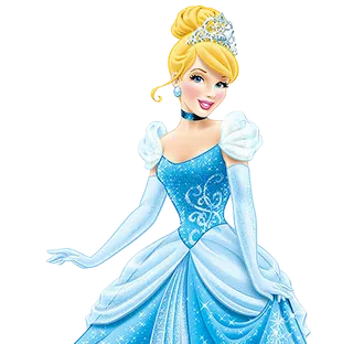 蓝色卡通人物简笔素材