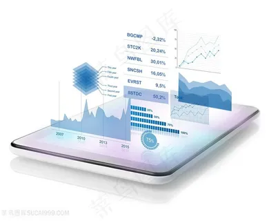智能平板脑与信息图表高清图