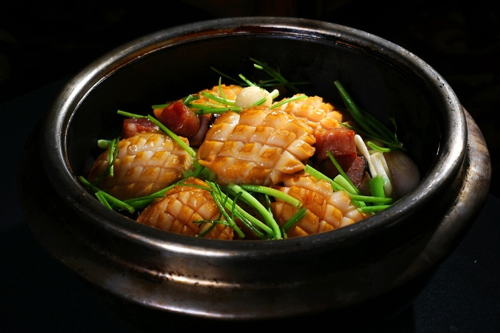 石锅煲类火锅川菜特色菜飘香焗鲜鲍