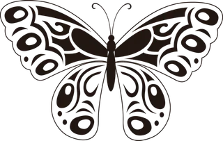 卡通动画动画蝴蝶免扣PNG手绘插画图片素材 (75)