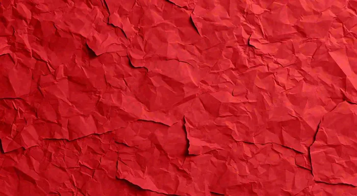 红色褶皱纸张纹理背景(1488x816)