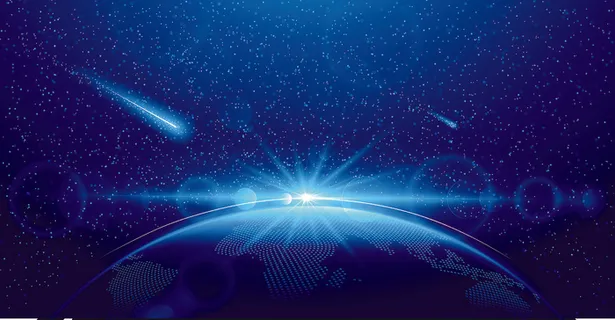 蓝色宇宙科技背景图 蓝色宇宙科技背景图